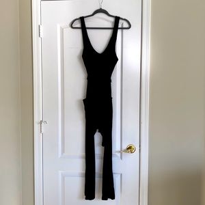 Free people black backless jumper